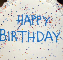 Happy Birthday Cake With Sprinkles