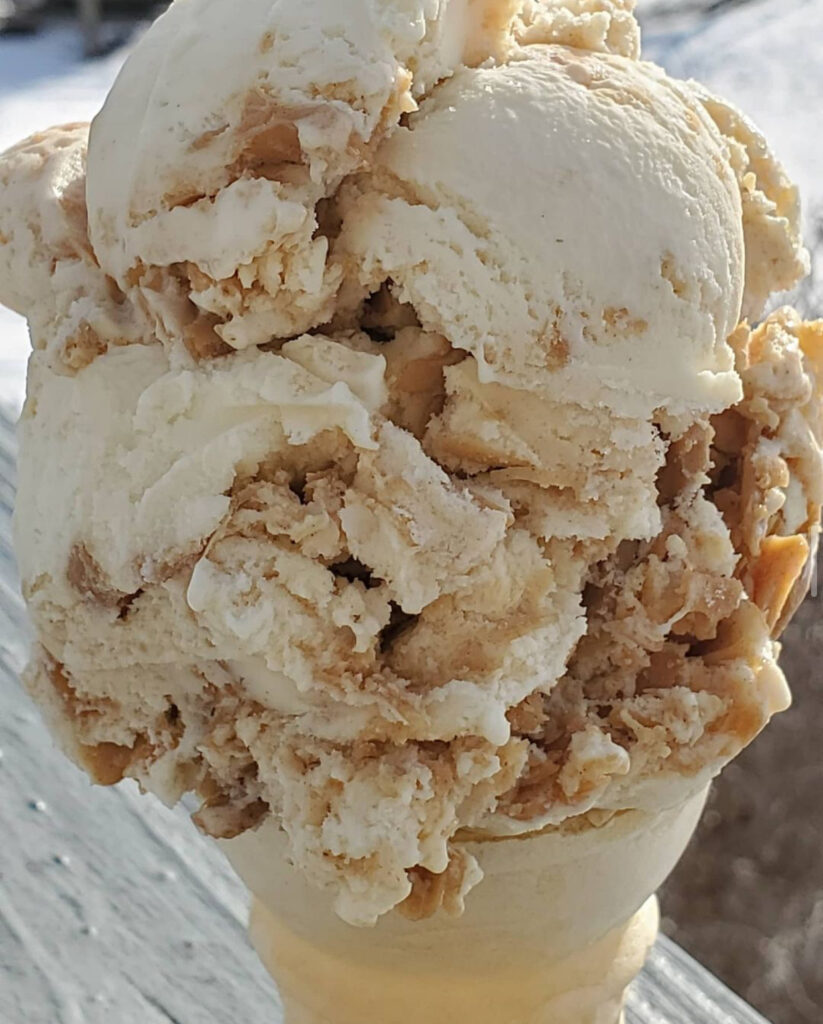 Paulas Peanut Butter Ripple Homemade Flavors Sampling Cayuga Lake Creamery